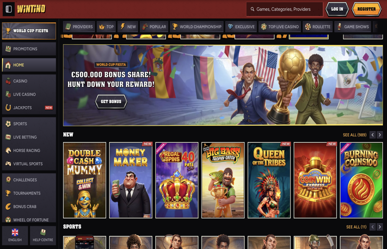 Slotboys Casino website screen