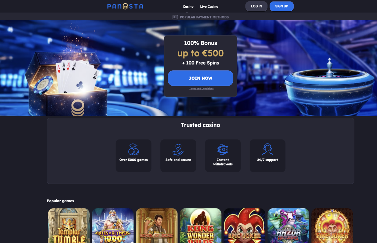 Slotboys Casino website screen